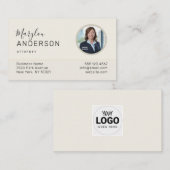 Visite Professionnel (PHOTO INSERT) UNISEX - Carte de vis (Devant / Derrière)