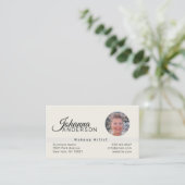 Visite Professionnel (PHOTO INSERT) UNISEX - Carte de vis (Debout devant)