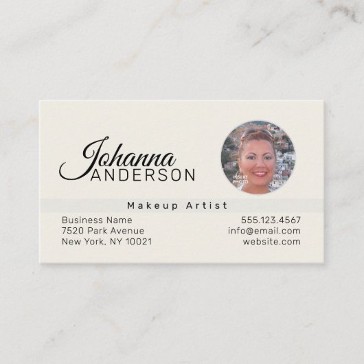 Visite Professionnel (PHOTO INSERT) UNISEX - Carte de vis (Devant)