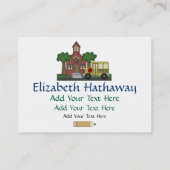 Visite Profil de l'enseignant/de l'éducation - Carte de v (Dos)