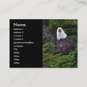 Visite profil ou carte de visite, aigle