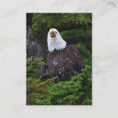 Visite profil ou carte de visite, aigle (Dos)