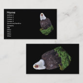 Visite profil ou carte de visite, aigle (Devant / Derrière)