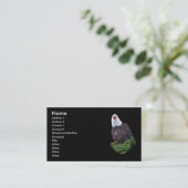 Visite profil ou carte de visite, aigle (Debout devant)