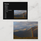 Visite profil ou carte de visite, arc-en-ciel (Devant / Derrière)