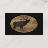 Visite profil ou carte de visite, bugle d'élans (Dos)