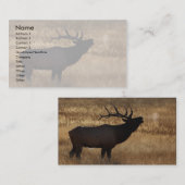 Visite profil ou carte de visite, bugle d'élans (Devant / Derrière)