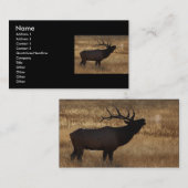 Visite profil ou carte de visite, bugle d'élans (Devant / Derrière)