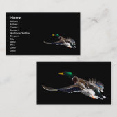 Visite profil ou carte de visite, canard (Devant / Derrière)