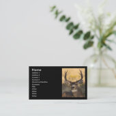 Visite profil ou carte de visite, cerf commun (Debout devant)