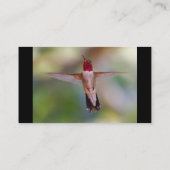 Visite profil ou carte de visite, colibri (Dos)