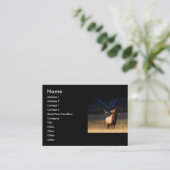 Visite profil ou carte de visite, élan (Debout devant)