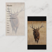 Visite profil ou carte de visite, élan (Devant / Derrière)