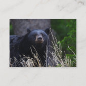 Visite profil ou carte de visite, ours noir (Dos)