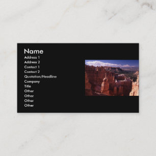 Visite profil ou carte de visite, paysage