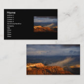 Visite profil ou carte de visite, paysage (Devant / Derrière)