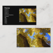 Visite profil ou carte de visite, tremble (Devant / Derrière)