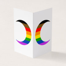 Progrès Fierté Crescent Moons Carte de voeux