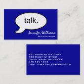 Visite Psychothérapeute de discussion simple Carte de vis (Devant / Derrière)
