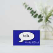 Visite Psychothérapeute de discussion simple Carte de vis (Debout devant)