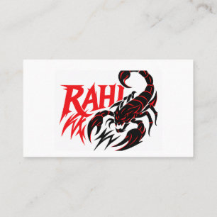 Visite Puissante conception du logo Scorpion sur Carte de