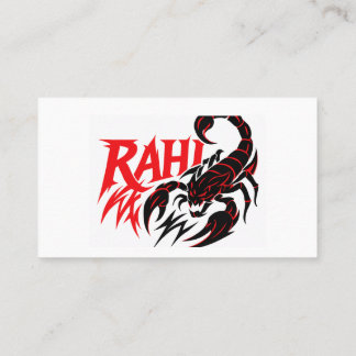 Visite Puissante conception du logo Scorpion sur Carte de