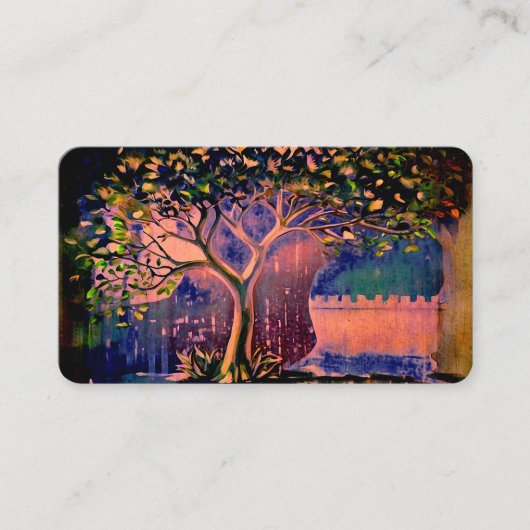 Visite *~* QR Imaginaire Ethereal TREE AP82 Carte de visi (Devant)