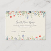 Visite Radiant Fleur sauvage Devine Combien De Carte De J (Devant)