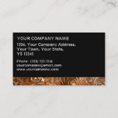 Visite Rayure "de cuivre" fondue de noir de carte de (Dos)