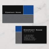 Visite Rayures bleues modernes de carte d'entreprise de (Devant / Derrière)