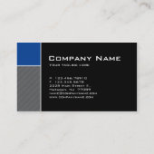 Visite Rayures bleues modernes de carte d'entreprise de (Dos)