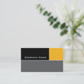 Visite Rayures modernes de jaune de construction de carte (Debout devant)
