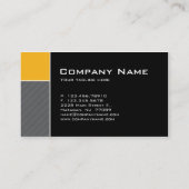 Visite Rayures modernes de jaune de construction de carte (Dos)