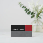 Visite Rayures modernes de rouge de construction de carte (Debout devant)