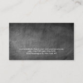 Visite Red Grey Chalkboard Personal Trainer Carte de visi (Dos)