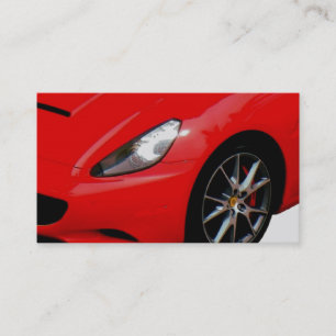 Visite ~Red Sportscar~ CARTE DE VISITE, CUSTOMISEZ IT!