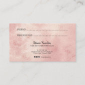 Visite Référez Une Carte De Référence À Un Ami Élégant Et (Dos)