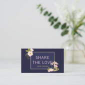 Visite Référez-vous une carte florale de client de salon (Debout devant)