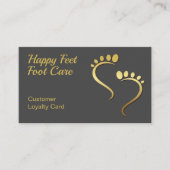 Visite Reflexologue Podiatriste Pedicure carte de fidélit (Devant)