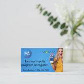 Visite Rejoignez notre carte de programme de fidélité (Debout devant)