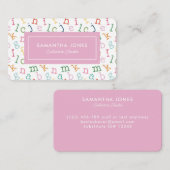 Visite Remplacer la carte d'appel de l'enseignant Coordon (Devant / Derrière)