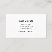 Visite Réparation de maison moderne Handyman Carte de vis (Dos)