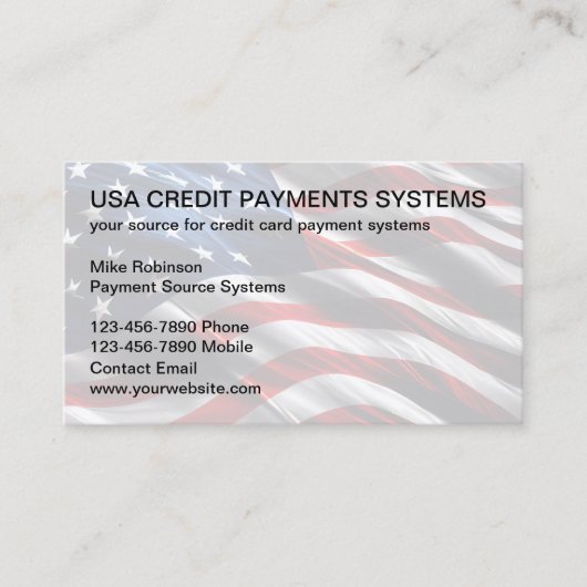 Visite Représentant des systèmes de paiement par carte de (Devant)