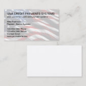 Visite Représentant des systèmes de paiement par carte de (Devant / Derrière)