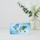 Visite Réservation bleue de tourisme de carte du monde (Debout devant)