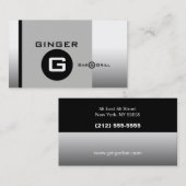 Visite Restaurant blanc noir argenté de BW 3 de carte de (Devant / Derrière)