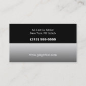 Visite Restaurant blanc noir argenté de BW 3 de carte de (Dos)