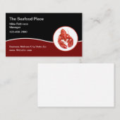 Visite Restaurant de fruits de mer Moderne Homard Carte d (Devant / Derrière)