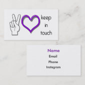 Visite Restent en contact le camp de carte (Devant / Derrière)