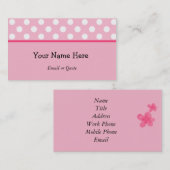 Visite Rétro carte d'affaires ou de profil (Devant / Derrière)